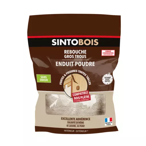 Enduit poudre rebouche gros trous et fissures SINTO - 234782