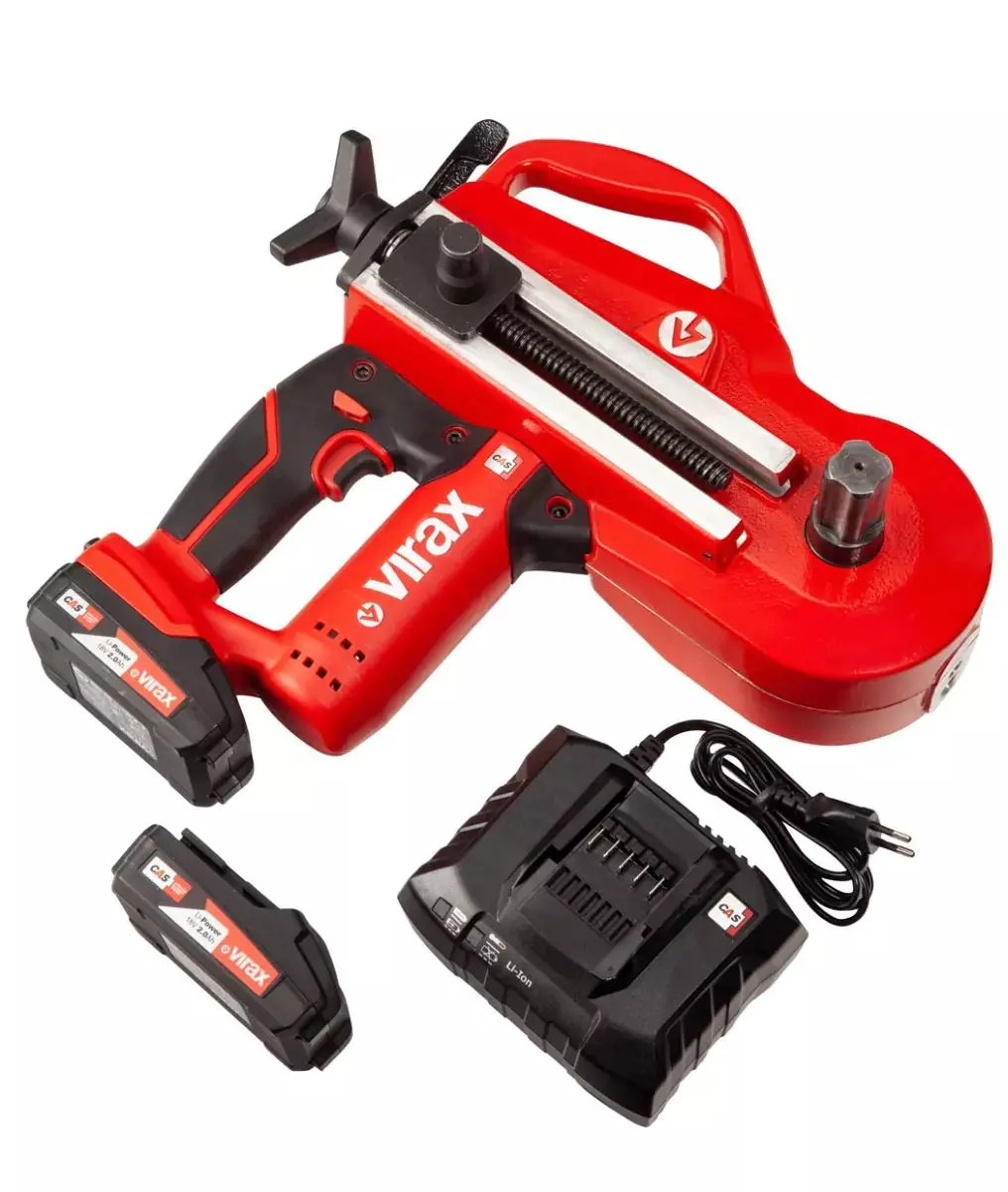 Cintreuse électroportative 18 V Eurostem® III 12-14-16-18-22mm - VIRAX - avec 2 batterie 18V 2.Ah - 251874