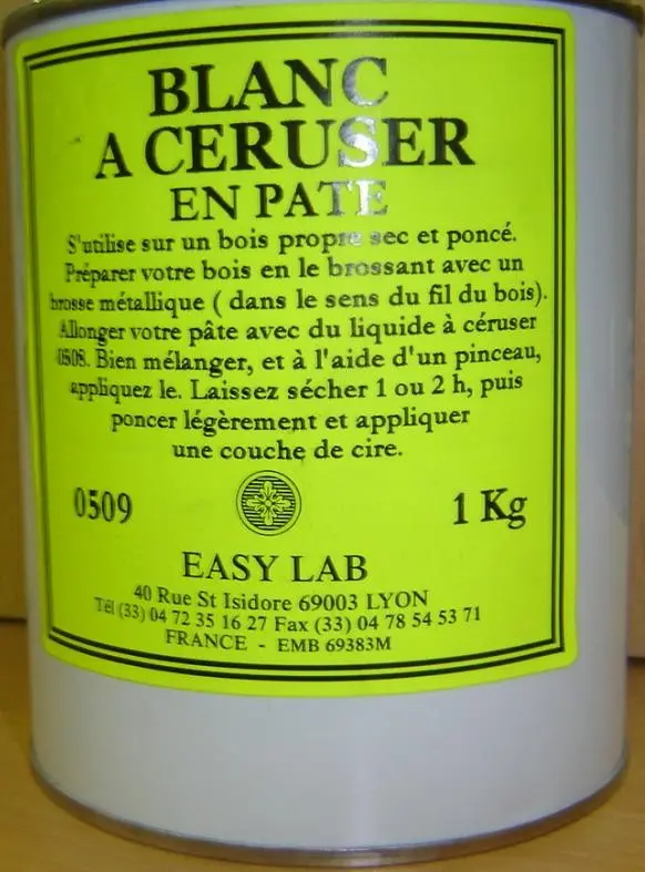 Blanc à céruser en pâte Réf 0509