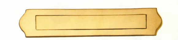 Entrée de courrier Réf 549 Laiton Poli verni