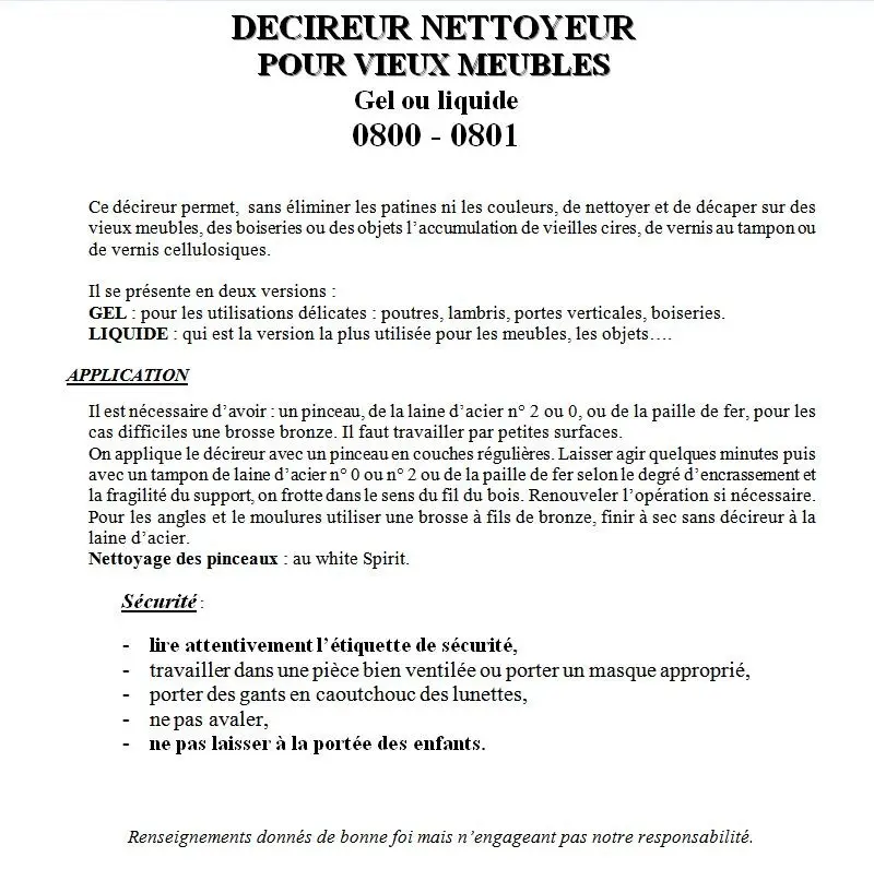 Décireur  Ref  0801-[Conditionnement:5 Litres]