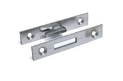 Ferrure de lit à 1 crochet Acier Galva 04.0361