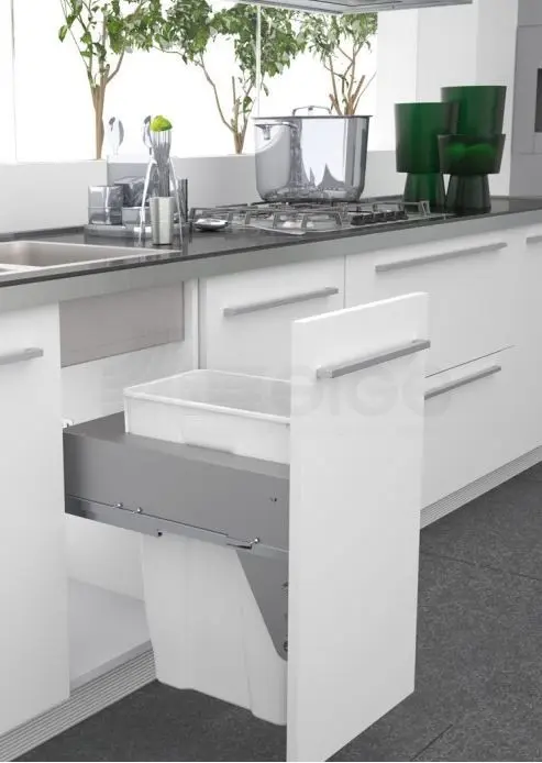 Poubelle 1 bac  capacité  35 Litres