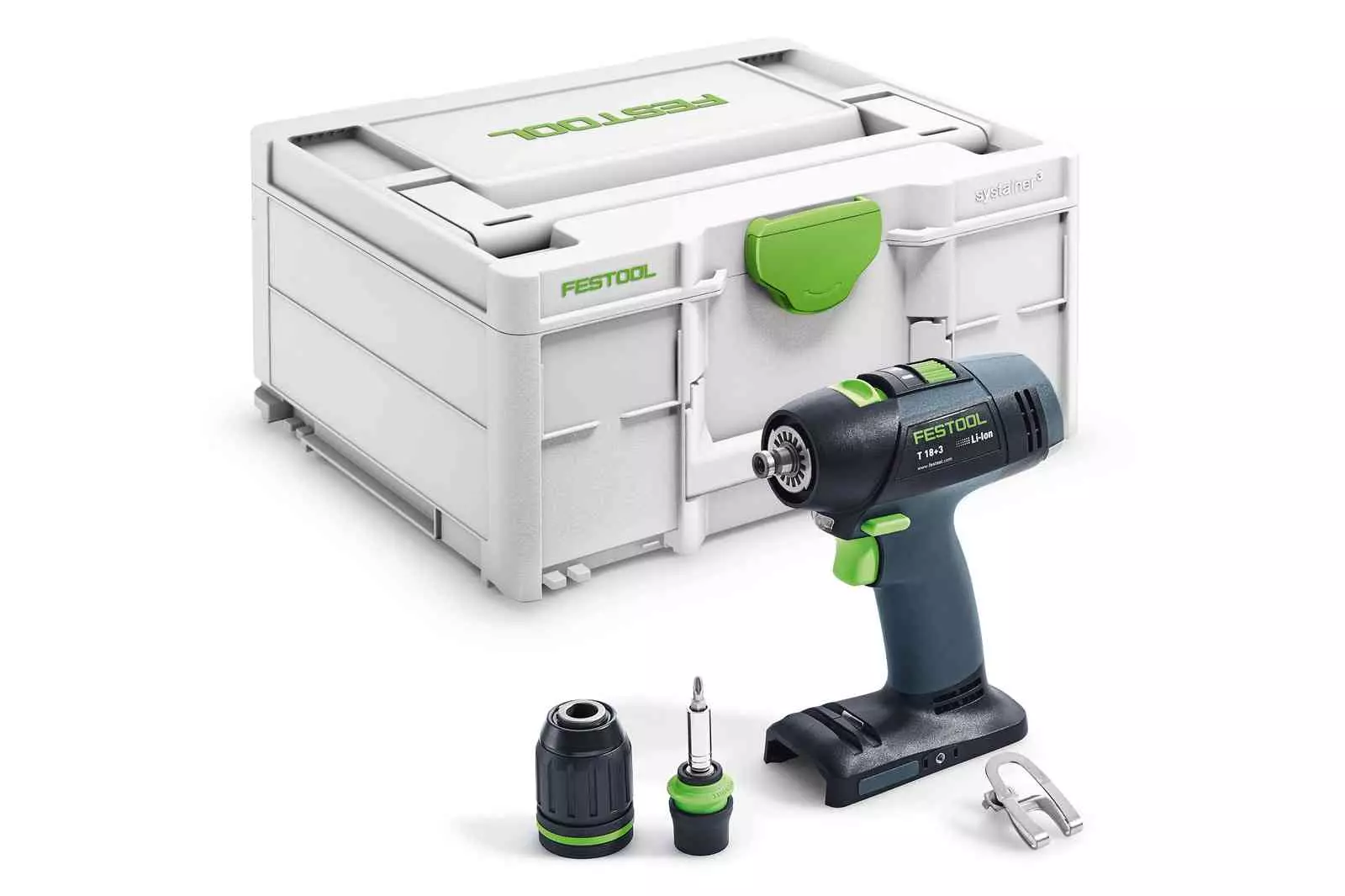  Perceuse visseuse sans fil T 18+3-Basic - FESTOOL - Sans batterie ni chargeur - Systainer - 576448