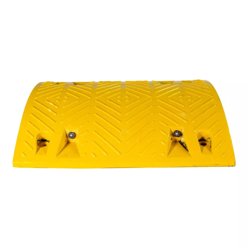 2 éléments modules droits de ralentisseur Eco Bump - 500 x 430 m - H 60 mm - Jaune + Noir - NOVAP - 8005047 + 8005054