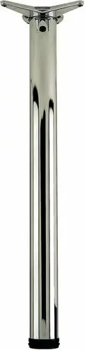 Pied de table D.60mm Ht 1100mm Nickel Satiné