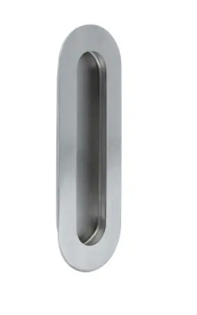 Poignée cuvette ovale Inox Satiné 120x40mm  Mod.11