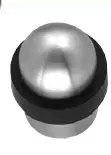 Butoir de porte en inox brossé forme bombé D.32mm