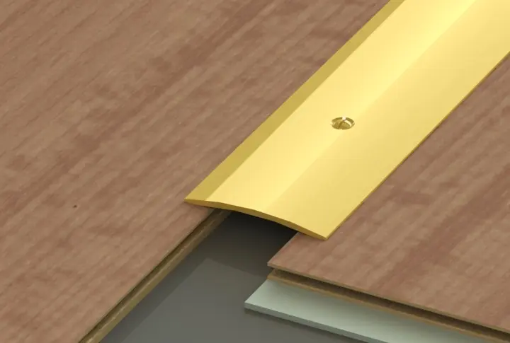 Seuil de porte à visser L.50mm Laiton Long.2.70ML