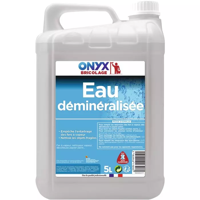 Eau déminéralisée - 5l - ONYX - 466832