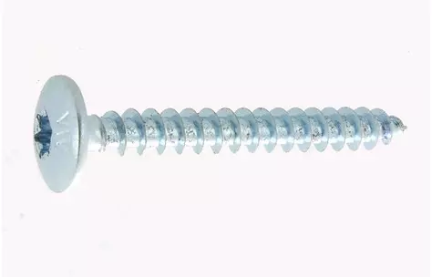 Vis de penture VISWOOD Tête ronde large - Ø7 x 90 mm - Acier zingué blanc - Boite de 100 - 3117090