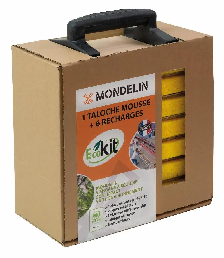 Ecokit taloche mousse 14x25 (1 taloche+6 recharges) PEFC  - MOB - 315168