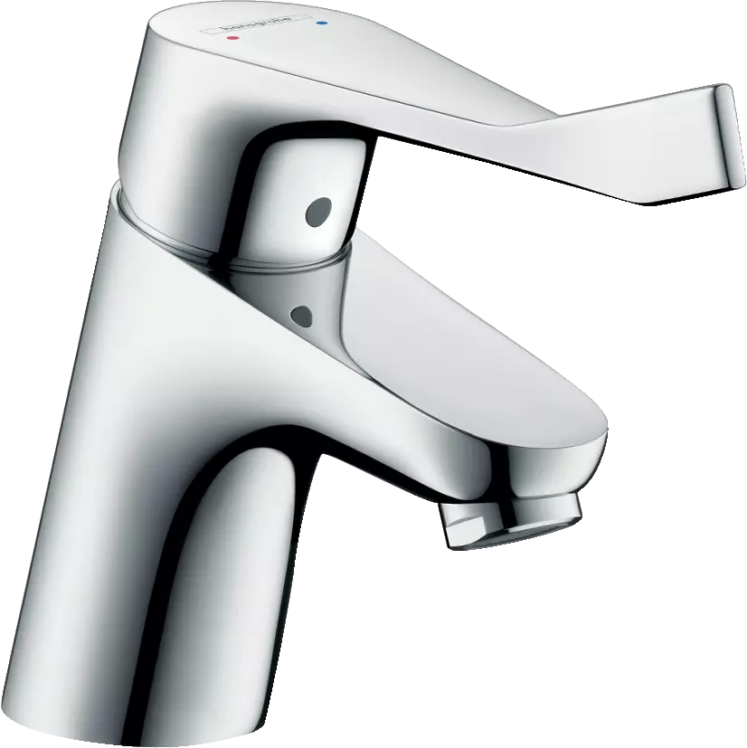 Mitigeur de lavabo HANSGROHE Focus Care avec poignée extra longue, avec tirette et vidage chromé - 31910000