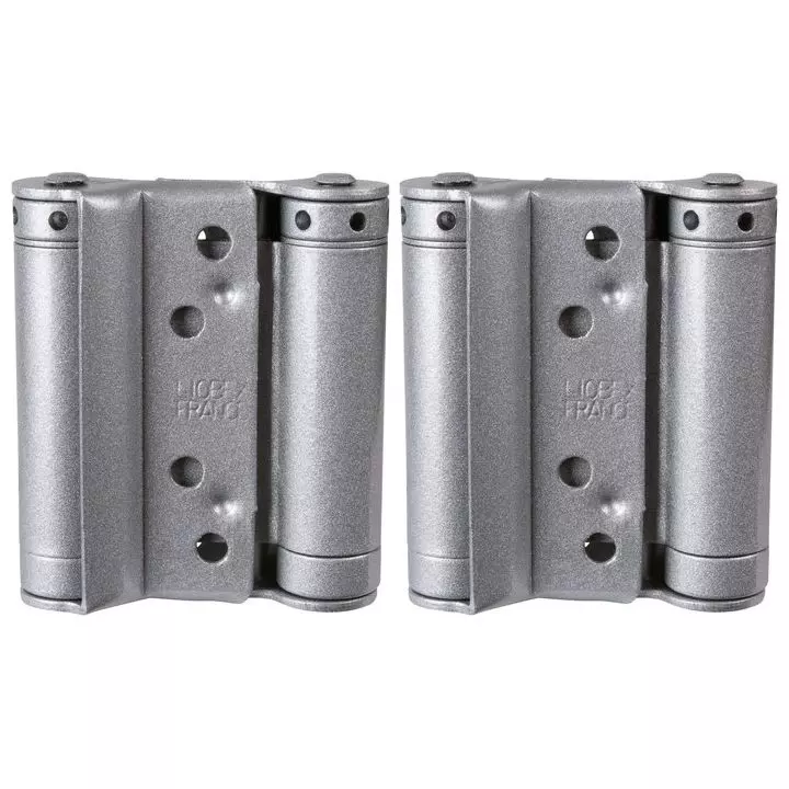 Charnière double action n.36-150mm compacte acier argent GROOM - GR126101