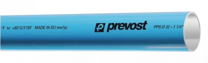 Tube aluminium bleu pour air comprimé - Diamètre extérieur 25 mm - PREVOST - PPS BTU2555