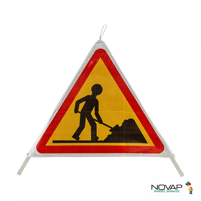 Tripode de signalisation de travaux + housse de transport - NOVAP - 3342000