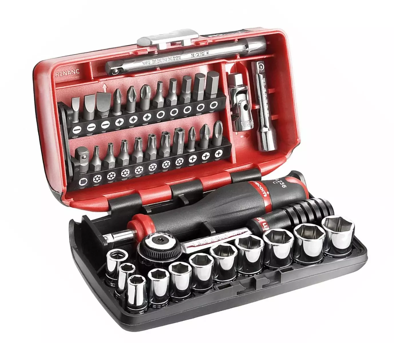 Coffret FACOM douilles de serrage et vissage - 1/4" - R2NANOPB