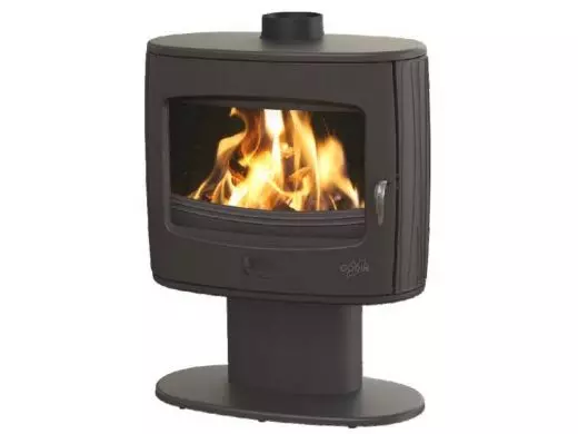 Poêle bois bûche GODIN Eliot 8Kw - Anthracite - 388131