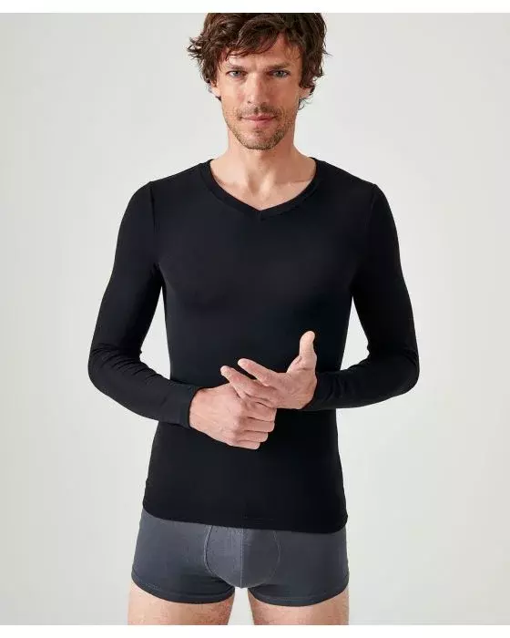 Tee-shirt DAMART Manches longues - Chaleur 3 - Noir  38986