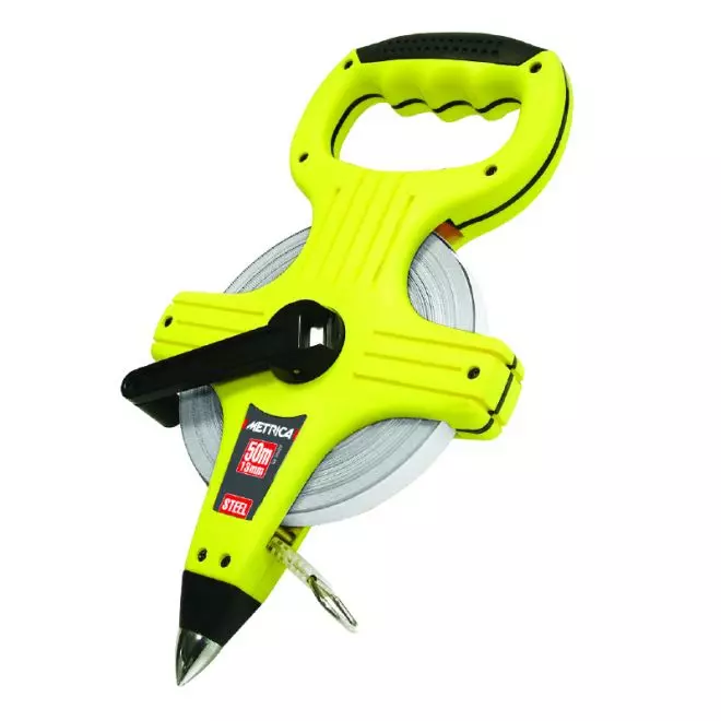 Mesure longue acier METRICA 50m x 13mm - 39262SP