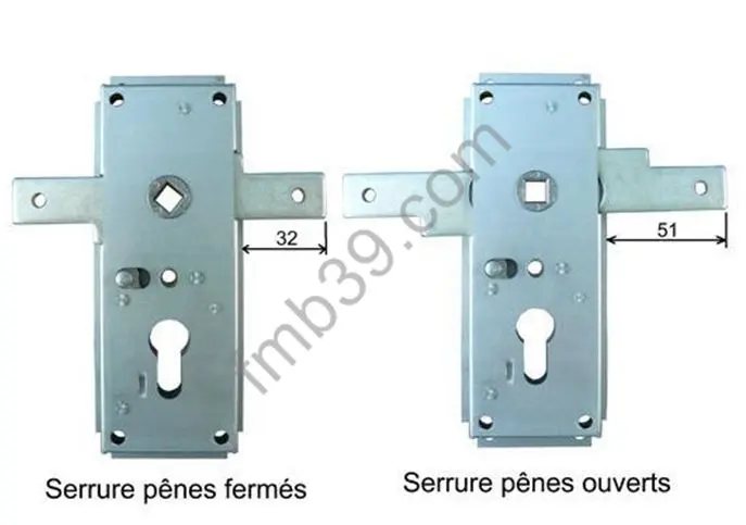 Serrure de garage NEMEF NE1846