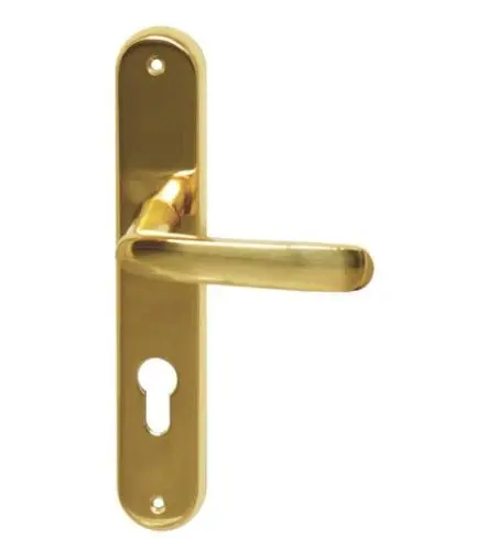 Ensemble de porte VENEZIA Laiton Titane-[Percement:Trou de cylindre]