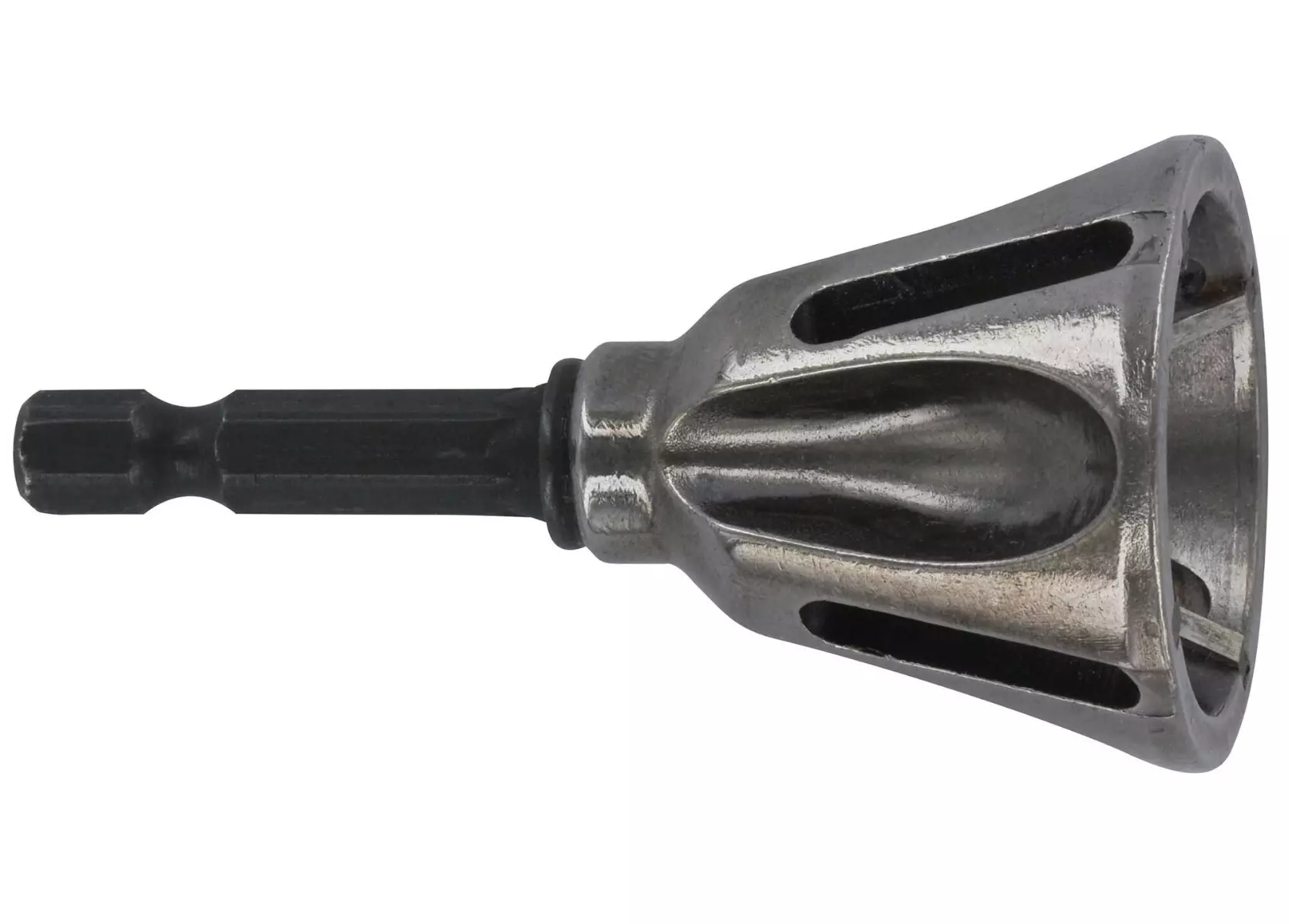 Fraise 4 lames HSS à ébavurer les tubes et les tiges filetées. Queue hexagonale 6.35mm quick change -Ø 4 à 22 mm - TIVOLY - 10333120002