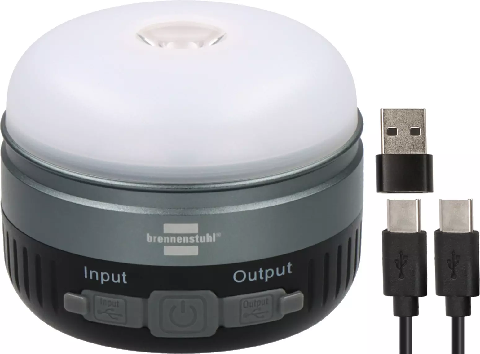 Lampe de camping LED OLI 400 AS solaire rechargeable, 450 lm, IP54 - BRENNENSTUHL - 1173740004