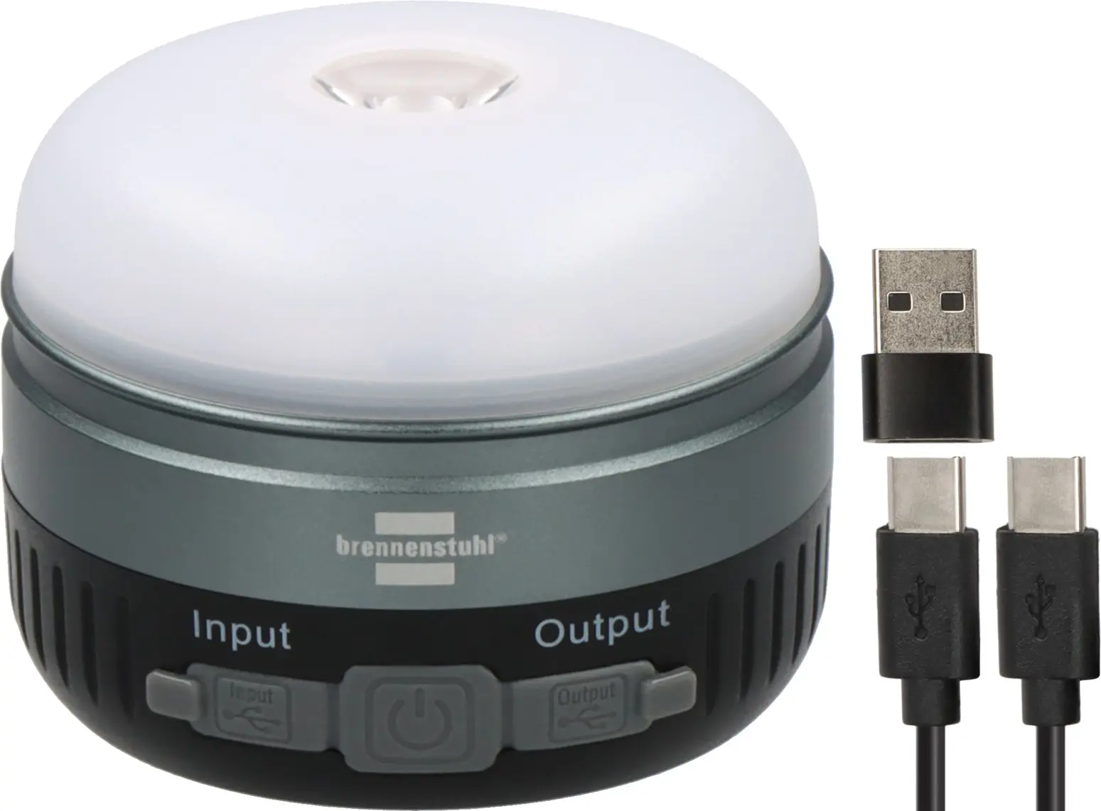 Lampe de camping LED OLI 400 AS solaire rechargeable, 450 lm, IP54 - BRENNENSTUHL - 1173740004