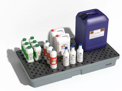 Bac pour paillasse avec caillebotis amovible 90 L 200 kg - FIMM - 845008050