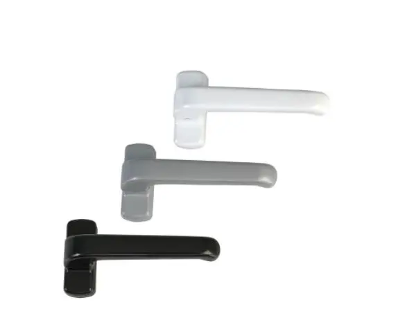 Béquille double sur platine 4 trous Aluminium modèle EPSILON-Noire