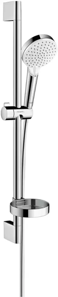 Set de douche Crometta  Vario avec barre Unica'Croma 65 cm et porte-savon blanc/chromé - HANSGROHE  - 26553400