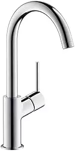 Mitigeur lavabo HANSGROHE Talis  bec haut fixe, bonde Push-Open chromé - 32080000
