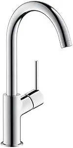 Mitigeur lavabo HANSGROHE Talis  bec haut fixe, bonde Push-Open chromé - 32080000