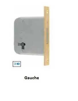 Serrure de meuble à larder  Réf 510