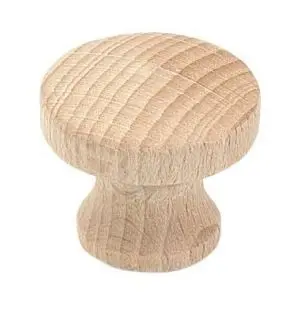 Bouton bois moderne Hêtre brut
