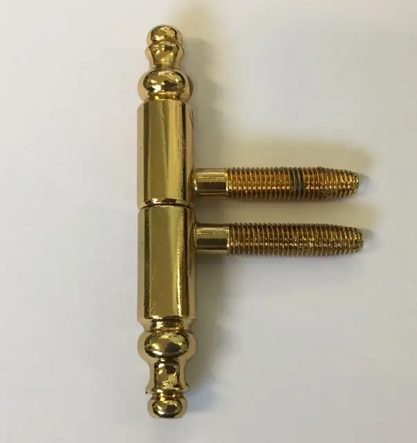 Fiche à visser   Style L.XV  N.10  Acier Laitonné 13mm