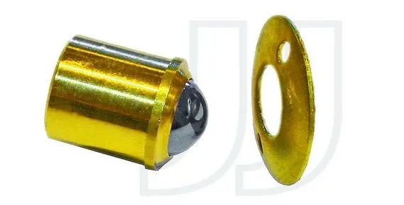 Loqueteaux à billes rond  laiton poli