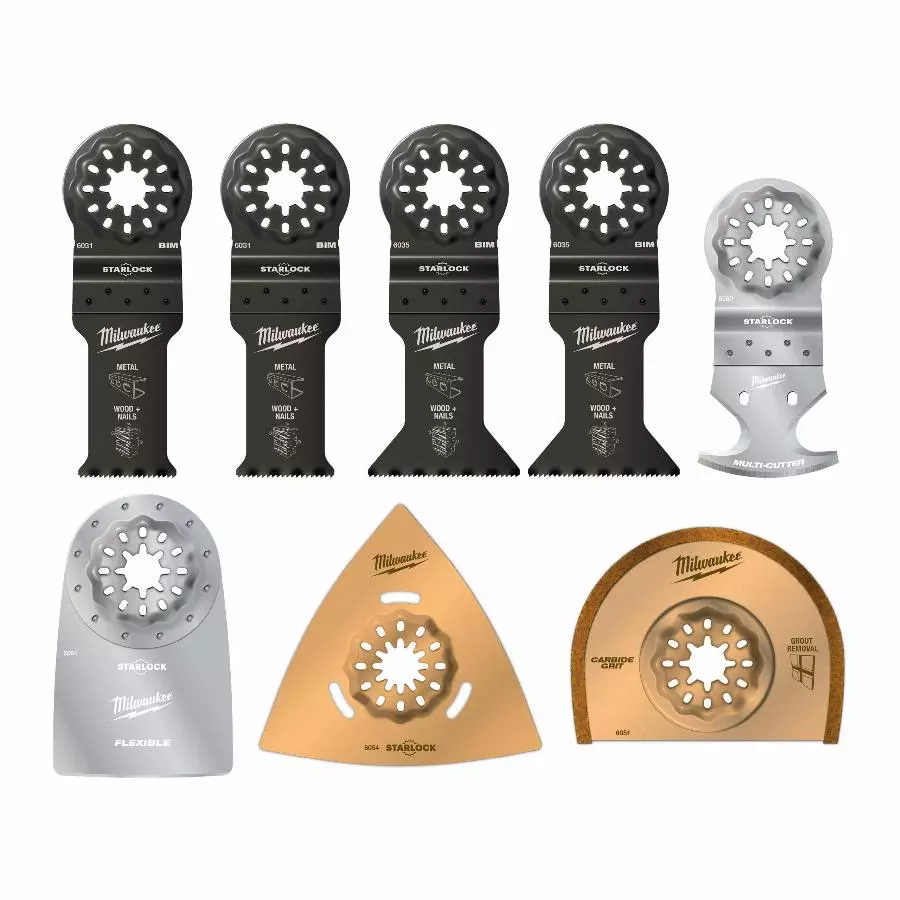 Set de 8 lames de multitools MILWAUKEE Renovation - 48906088