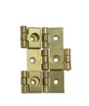 Charnière de paravent acier laitonné