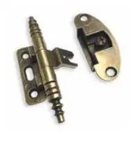 Charnière invisible décorative bronzée  01.4315