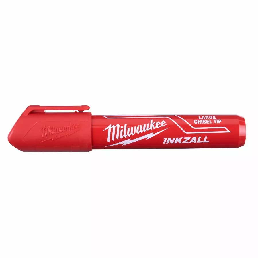 Marqueur Inkzall MILWAUKEE rouge pointe L - 4932471556
