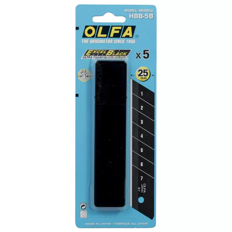5 lames OLFA HBB-5B Speed Blade de 25 mm - CARPENTRAS SIGN - OL21074