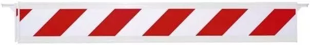 Barrière téléscopique 2 à 3,80 m rétroréfléchissante Rouge/Blanche Hachuré - NOVAP - 1320161