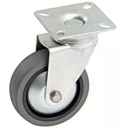 Roulettes pivotante AVL avec platine D.40, Charge 25 Kg - 518840NG