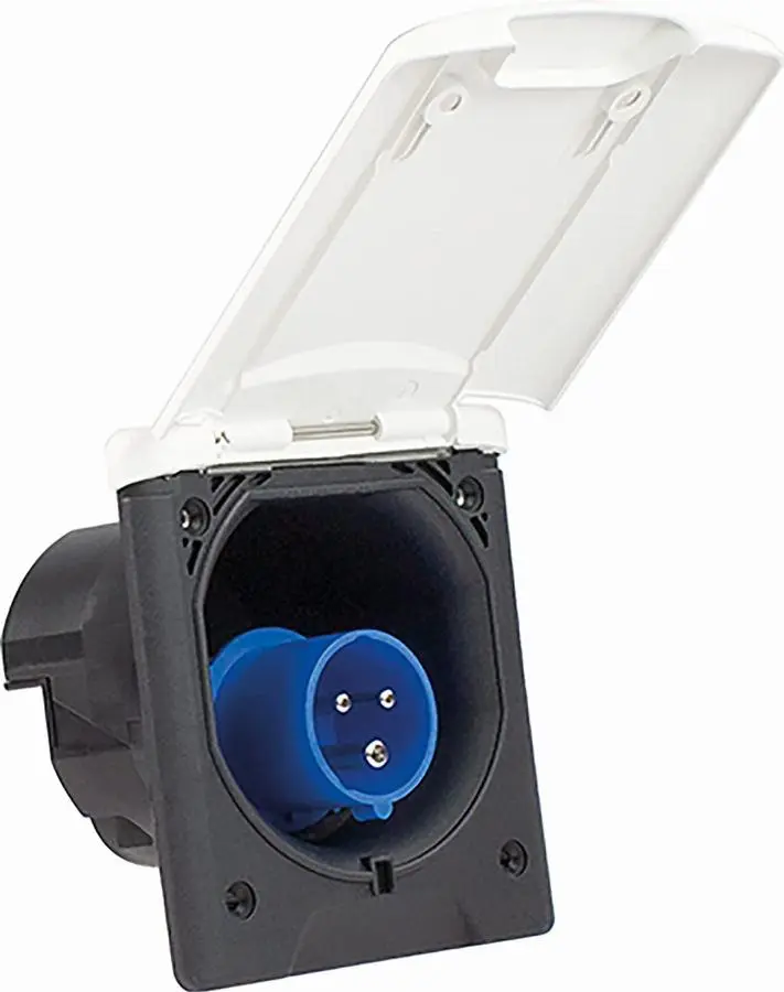Fiches d'alimentation CEI pour caravanes blanc - SCHWABE - 62470