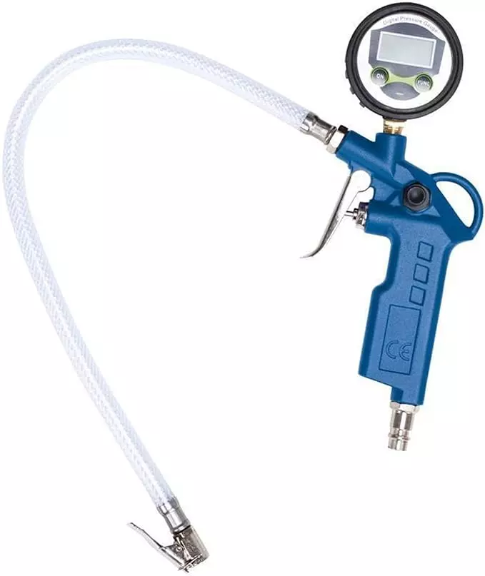 Poignée de gonflage des pneus - affichage digital - Scheppach - 7906100736