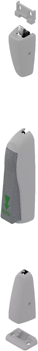 Crémones - poignée à pousser - 2 points 5206 pour fermetures d'urgence Sevad - CROISEE DS - Gris RAL 9006 - DS5206-0-007