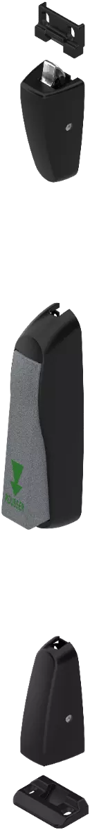 Crémones - poignée à pousser - 2 points 5206 pour fermetures d'urgence Sevad - CROISEE DS - noir 6888 - DS5206-0-013