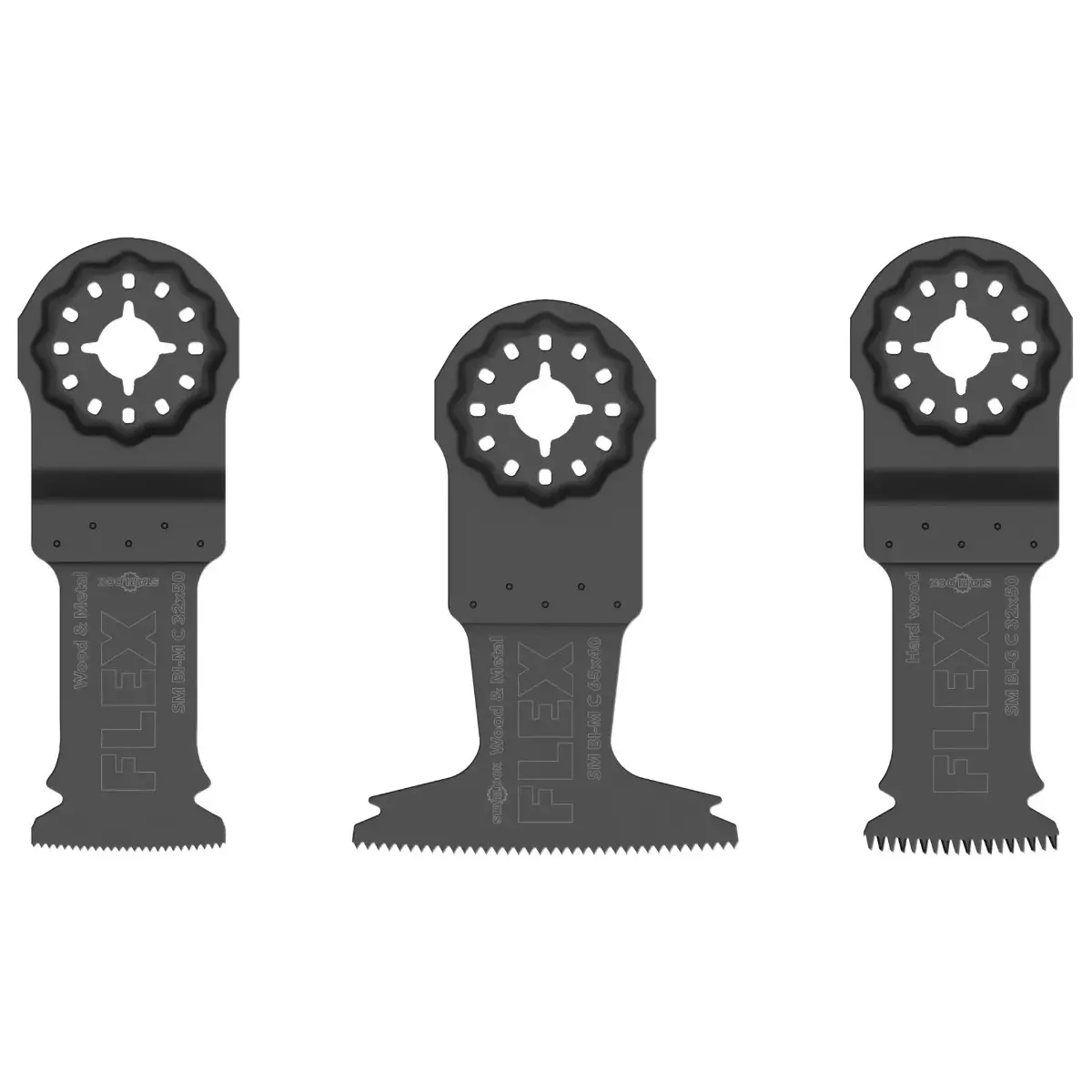 Set de 3 lames de scie Starlock - FLEX - bois et métal - 531055
